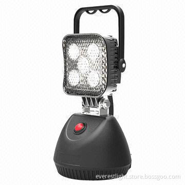 Heavy-duty lighting LED work light with magnet base plate